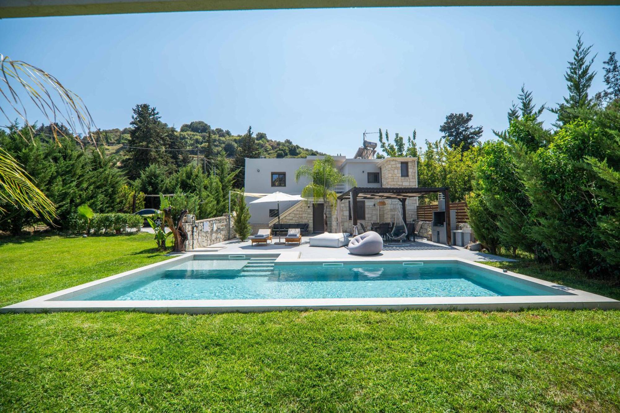 Renaissance Modern Stone House At Vryses - Private Pool Guest House Exterior photo